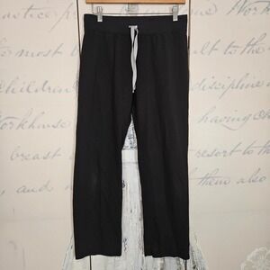 Figs Livingston Scrub Pants Black XS Technical Collection Drawstring